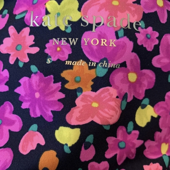 NEW Kate Spade Marker Floral Athletic Leggings Sz Small Full Length Workout - Picture 5 of 8